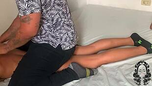 He dominated my stepsister with erotic massage