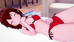 Girlfriend Moves Rhythmically In Bikini, Shaved Pussy Exposed For Cumshot