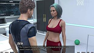 Stranded in space 114, facing femdom mistress at basketball