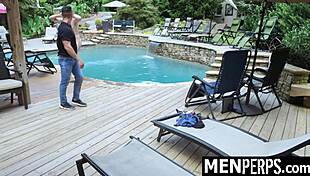 The gay officer makes the twink suspect strip