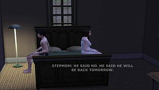 Stepmom dominates son intensely in 3d hentai tonight