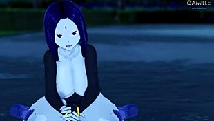 raven with horny big thighs gives joi and facial in dark forest