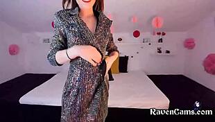 Nude Girl Rubs Wet Pussy Lips