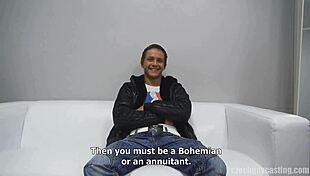 Czech gay casting features robert sucking and fucking
