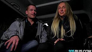 Public humiliation of a blonde slut in a car affair