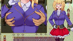 Princess lacia battles in the fallen fortress while masturbating and fingering intensely