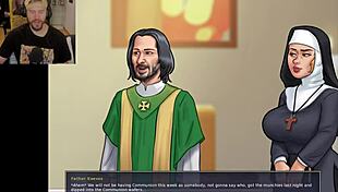 embarrassing cumshot in shower with mommy teacher in summertime saga