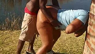 Lilpuddingbowls Shows Tits And Ass With Monster Cock Outdoors.