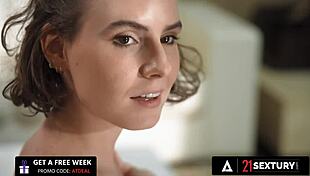 Petite brunette Darcy Dark craves a cock in her tight ass at 21 Sextury