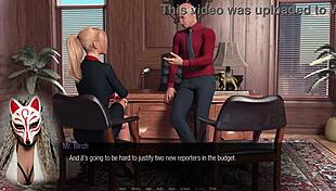 jessica oneil’s hard news ep 4 unfolds with steamy office drama in 3d