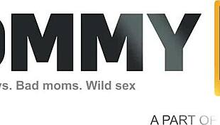 Blonde Mommy-in-Law Masturbates Shaved Wet Pussy