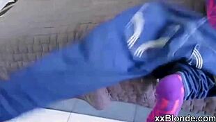 Teen Blonde Enjoys Outdoor Doggy Style Adventure