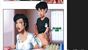 Best friend visits the friend's mother at home.