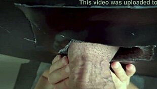 Intense Gloryhole Blowjob Cum Covered