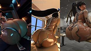 Yo, check Eve Stellar Blade against Yorha 2B in this wild anime porn mix!