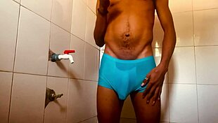 Black Guy Bathes While Step Sister Gets Fucked In Next Room