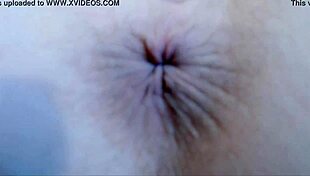 chipped fingernail polish closeups and glass dildo orgasm with vibrator