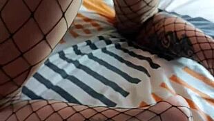 Foot Fetish Couple In Socks And Fishnets