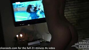 Hot teen 18+ fucked in white lace bra with blowjob