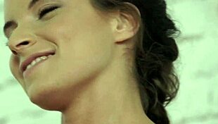 European woman performs footjob in high definition.