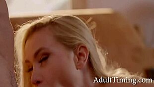 Blonde experiences rough anal leading to intense orgasm