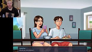 embarrassing cumshot in shower with mommy teacher in summertime saga