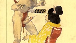 Yo, schau dir diese Vintage-erotischen Zeichnungen mit coolen Retro-Anime-Vibe an. Die sind unreal!