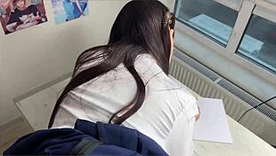 fucking skinny college girl during homework cum inside freeuse