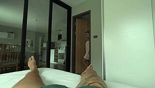 Horny Brunette Sucks Cock In Shower For Facial