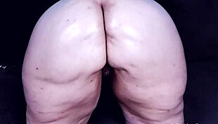 Oiled up, fingering my hairy asshole before shaving