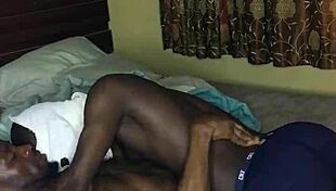 I needed cash, so my African bodyguard fucked me bareback, including anal and blowjob.