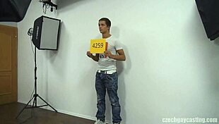 Czech gay casting features robert sucking and fucking