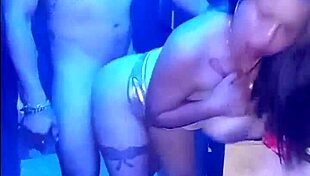 Horny college girl fucked in men's bathroom