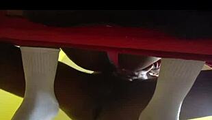 Two young guys from gym fuck unknown woman hard, cumming inside