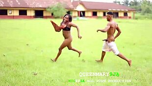 Milf Can't Handle Hardcore Fuck in Public Field, Flees