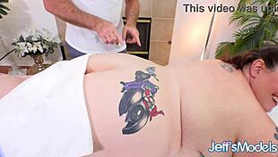 BBW princess gemini sucks cock as part of her special massage with toys and big natural tits.