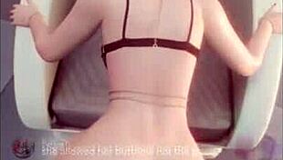 D.Va says, 'Bend over for doggystyle sex'