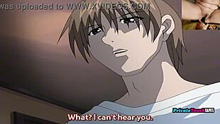 Horny stepmom fucks stepson behind husband's back! Hentai taboo.