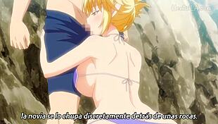 Linda Chica Rubia En La Playa Hentai