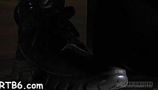 Caged Hotty Gets A Lusty Whipping For Her Smooth Wazoo