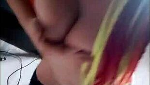 with a lover via video call