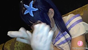 cum with me japanese idol cosplayer gets creampied in doggystyle intro 😏🍆