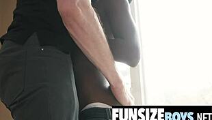 tight black teen asshole stretched by massive white cock?