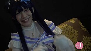 cum with me japanese idol cosplayer gets creampied in doggystyle intro 😏🍆
