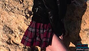 mila azul gives hot striptease 😘