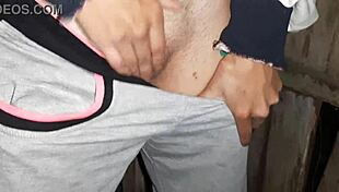 Caught Neighbor Masturbating In Toilet! Joined Lesbian Orgasm!