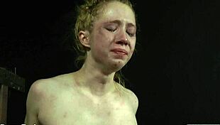 sexy thrall NAKES and SPANKS while BALL LICKING for ORGASM