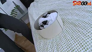 hot blonde bitch deepthroats cock and squirts