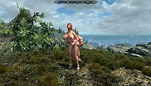 She bends over for doggystyle outdoors