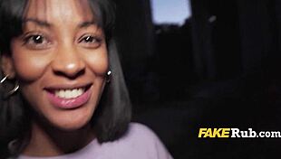 Want money? Get on your knees for outdoor blowjob with black guy 😏